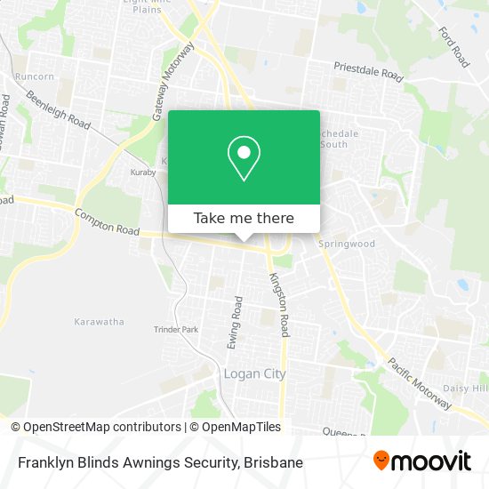 Franklyn Blinds Awnings Security map