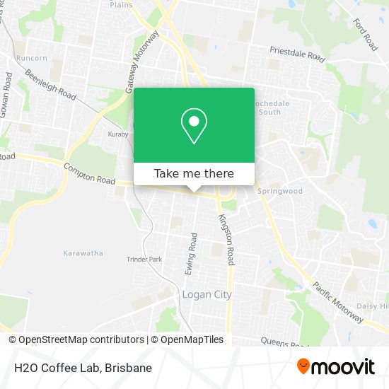 H2O Coffee Lab map