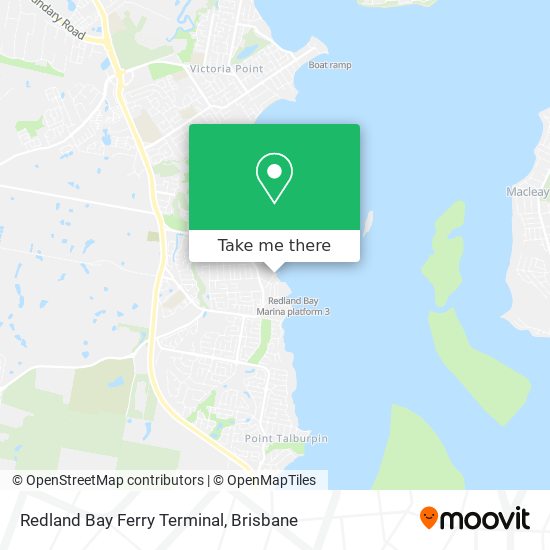 Redland Bay Ferry Terminal map