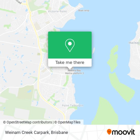 Mapa Weinam Creek Carpark