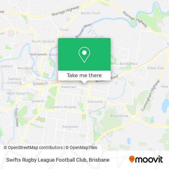 Swifts Rugby League Football Club map