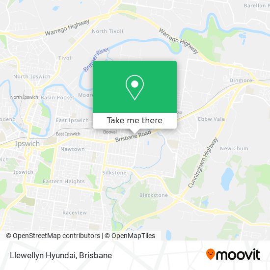 Llewellyn Hyundai map