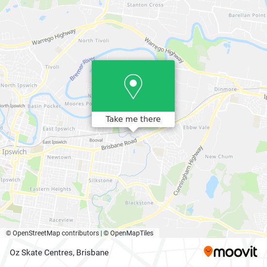 Oz Skate Centres map