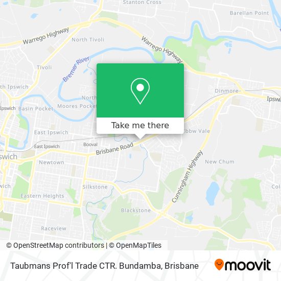 Taubmans Prof'l Trade CTR. Bundamba map