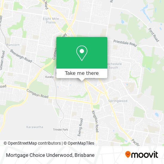 Mortgage Choice Underwood map