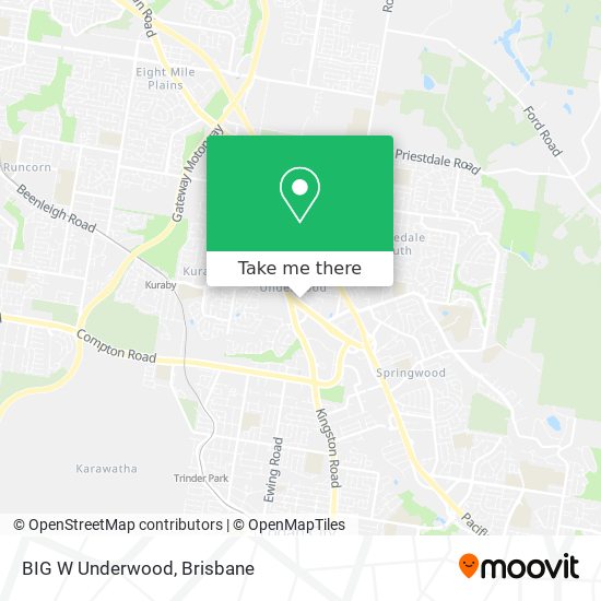 BIG W Underwood map