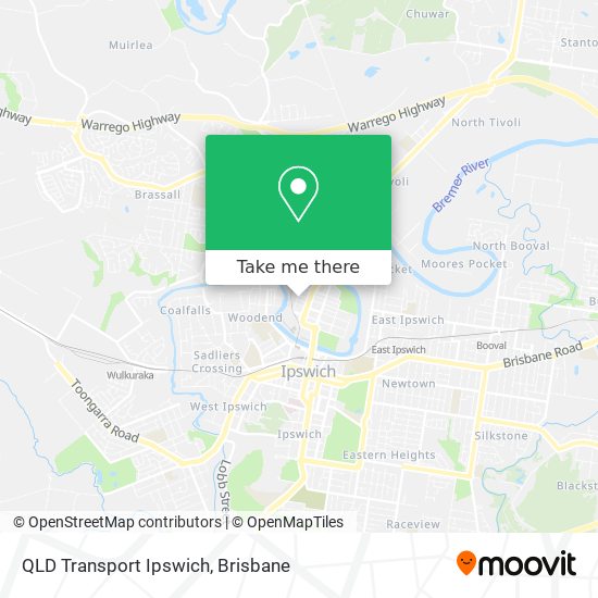 QLD Transport Ipswich map