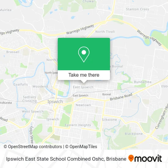 Ipswich East State School Combined Oshc map