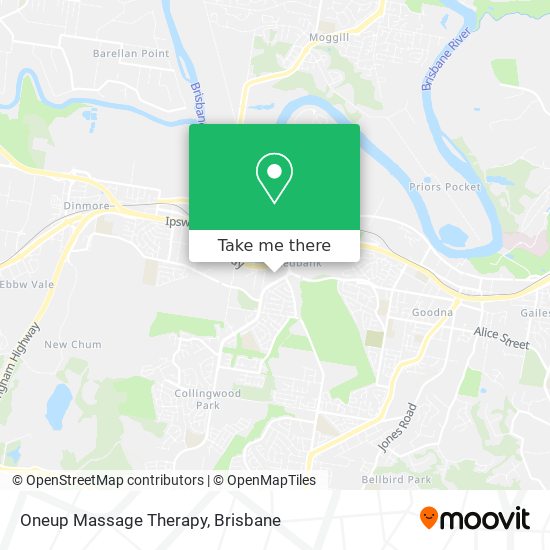 Oneup Massage Therapy map
