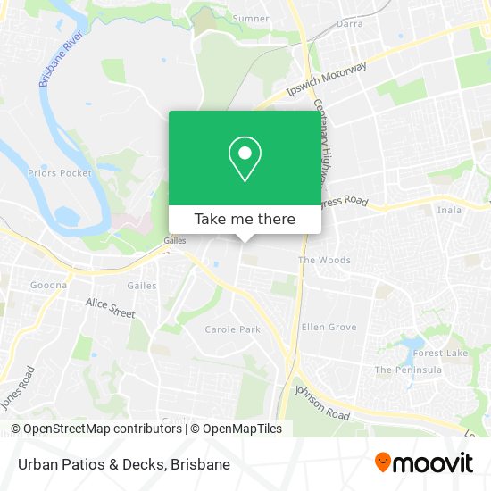 Urban Patios & Decks map