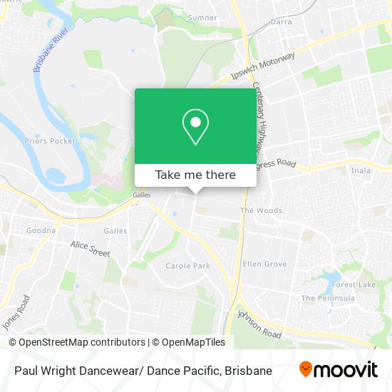 Paul Wright Dancewear/ Dance Pacific map