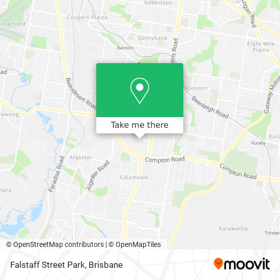 Falstaff Street Park map
