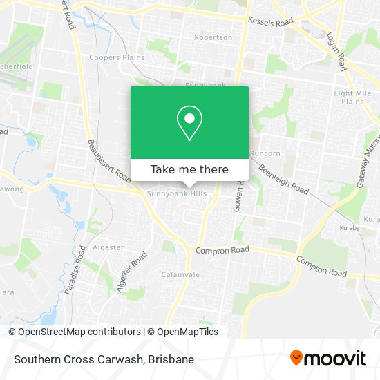 Southern Cross Carwash map