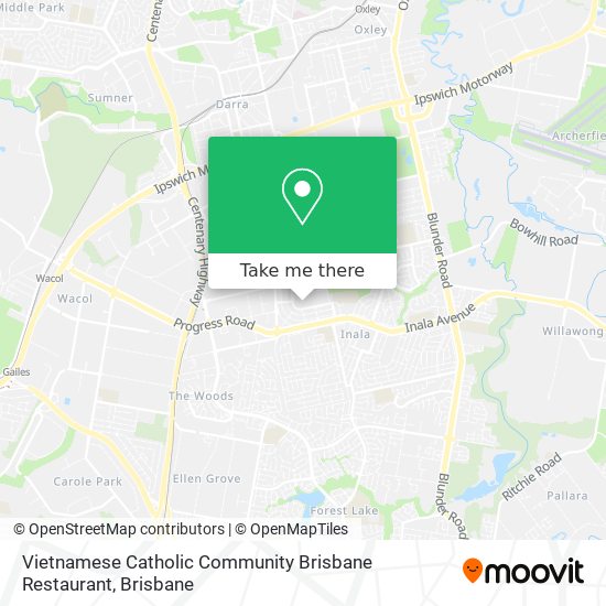 Vietnamese Catholic Community Brisbane Restaurant map