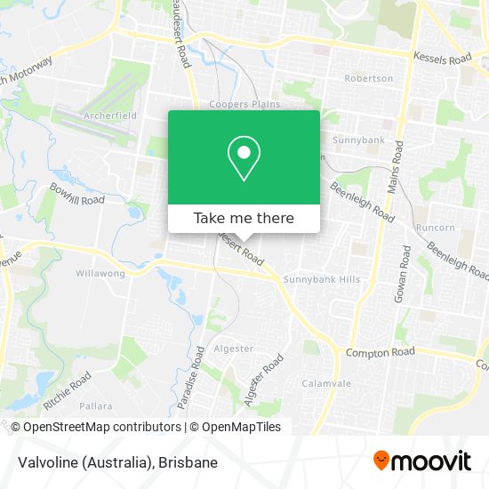 Mapa Valvoline (Australia)