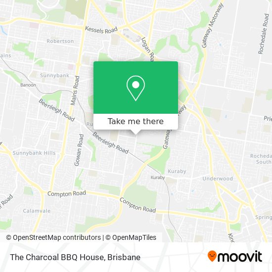 The Charcoal BBQ House map