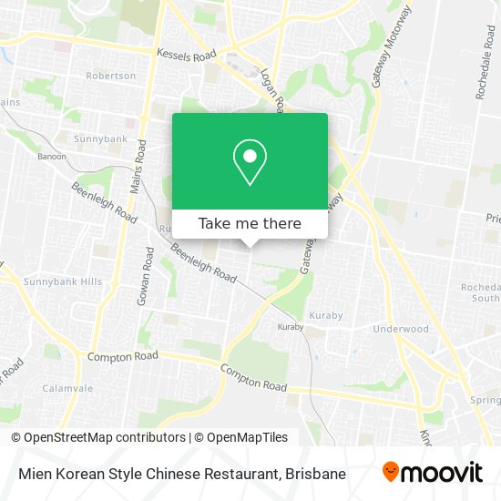 Mien Korean Style Chinese Restaurant map