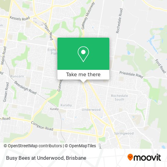 Busy Bees at Underwood map