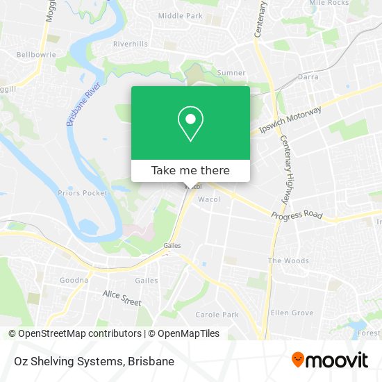 Oz Shelving Systems map