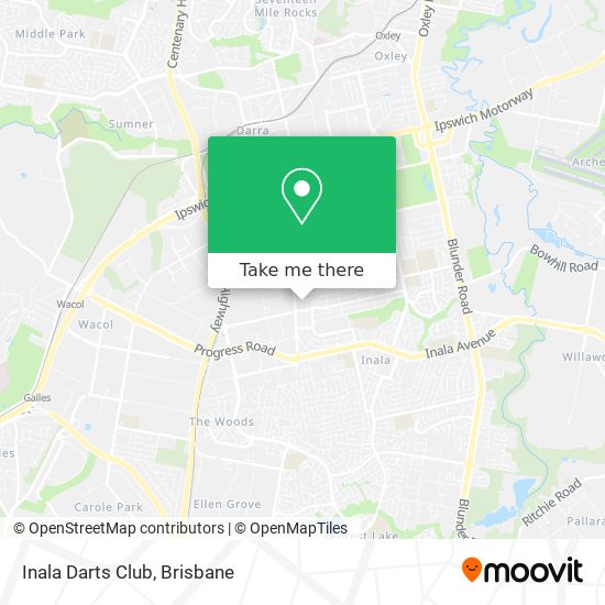 Inala Darts Club map