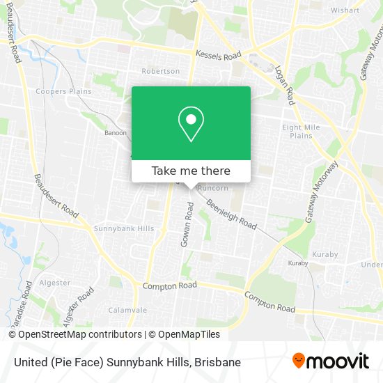 United (Pie Face) Sunnybank Hills map