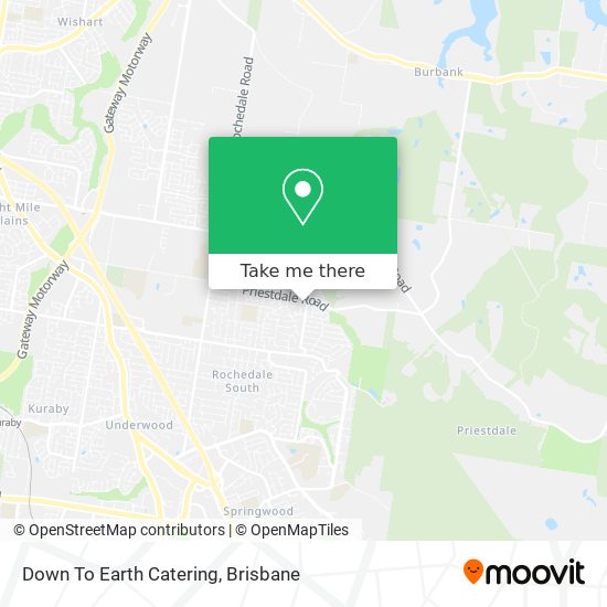 Down To Earth Catering map