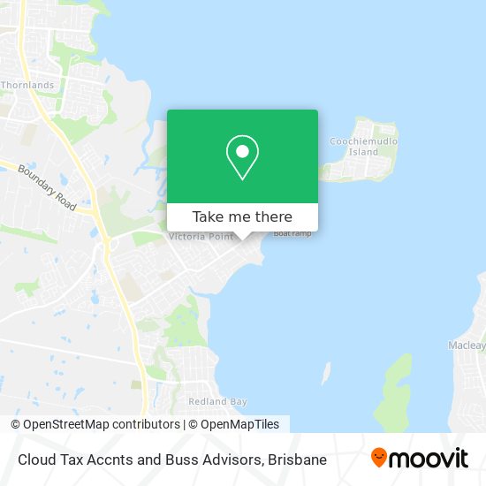 Cloud Tax Accnts and Buss Advisors map