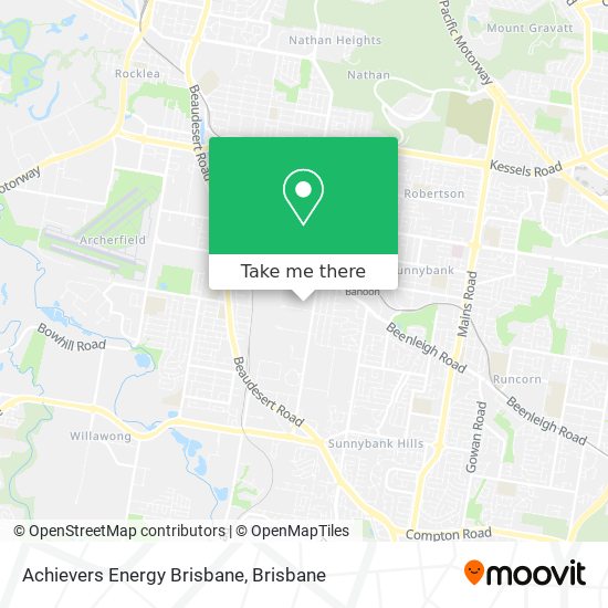 Achievers Energy Brisbane map