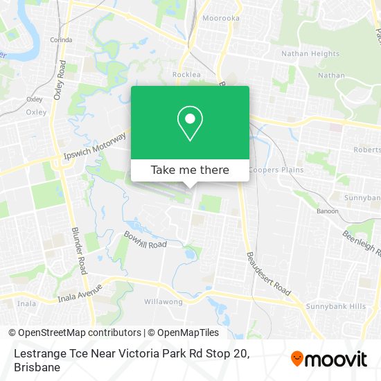 Lestrange Tce Near Victoria Park Rd Stop 20 map