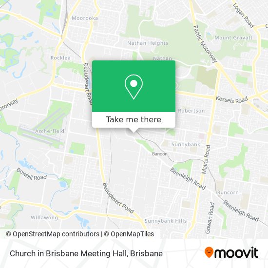 Church in Brisbane Meeting Hall map