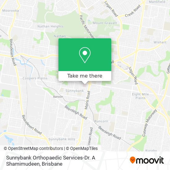 Mapa Sunnybank Orthopaedic Services-Dr. A Shamimudeen