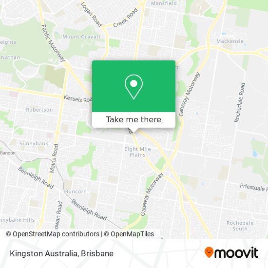 Kingston Australia map