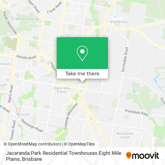 Jacaranda Park Residential Townhouses Eight Mile Plains map