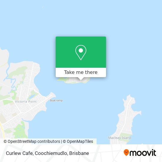 Curlew Cafe, Coochiemudlo map