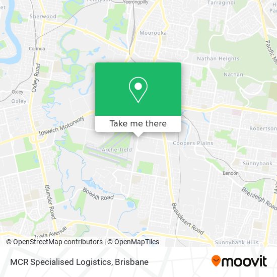 MCR Specialised Logistics map