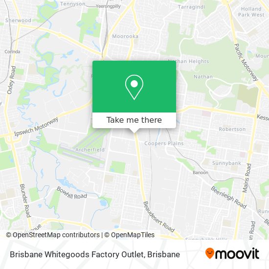 Brisbane Whitegoods Factory Outlet map