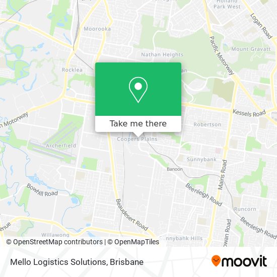 Mello Logistics Solutions map