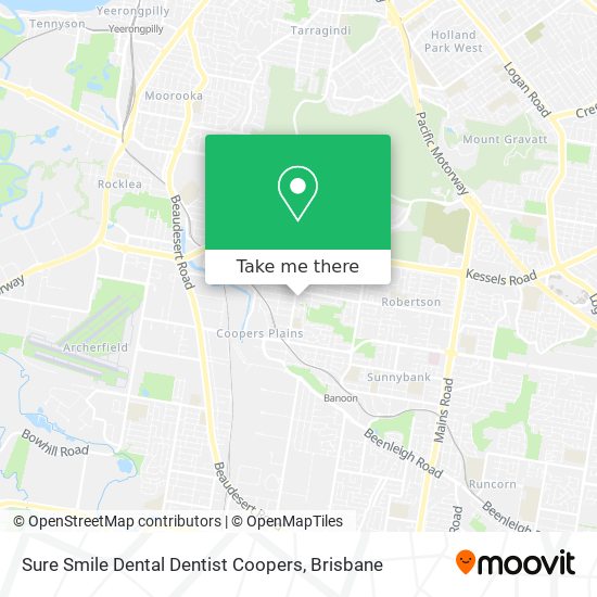 Sure Smile Dental Dentist Coopers map
