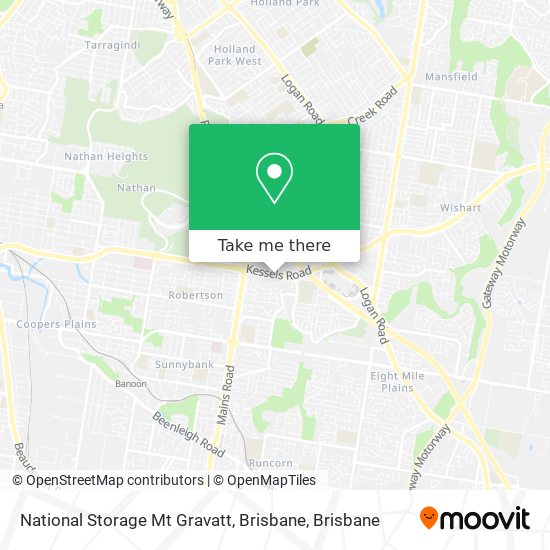 National Storage Mt Gravatt, Brisbane map