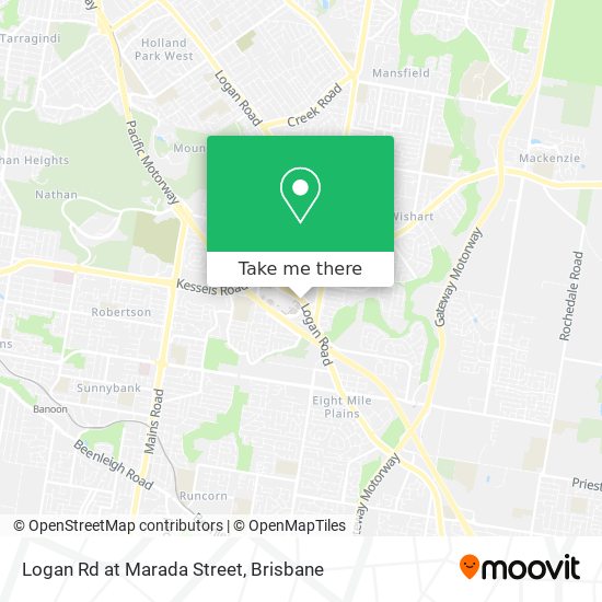 Logan Rd at Marada Street map