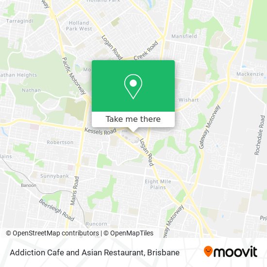 Mapa Addiction Cafe and Asian Restaurant