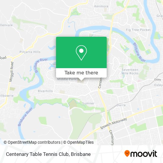 Centenary Table Tennis Club map