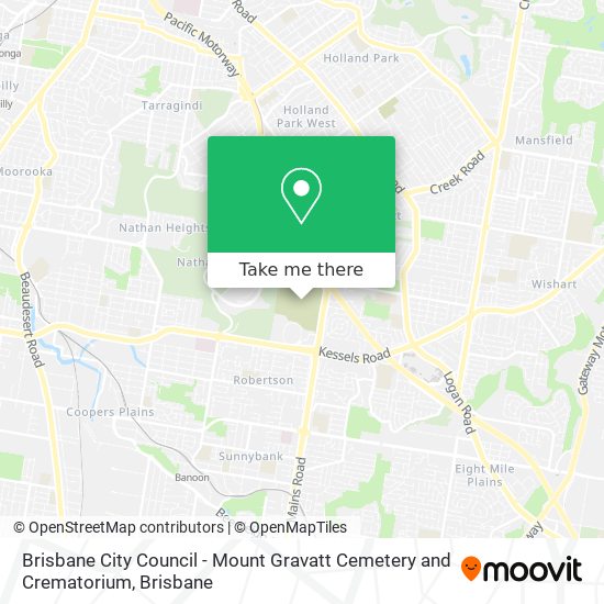 Brisbane City Council - Mount Gravatt Cemetery and Crematorium map