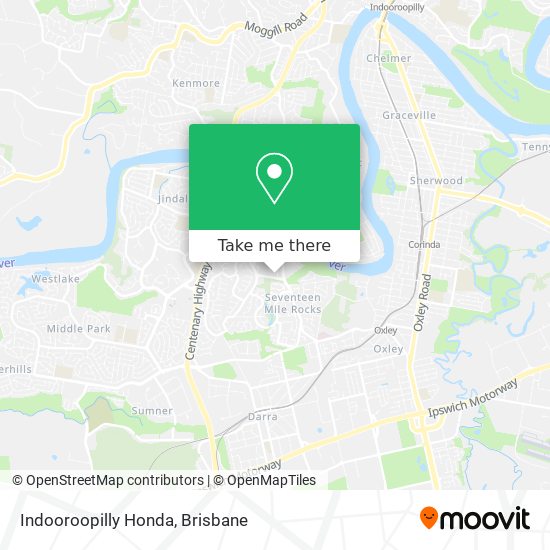 Indooroopilly Honda map