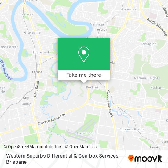Western Suburbs Differential & Gearbox Services map