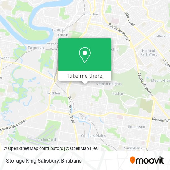 Storage King Salisbury map