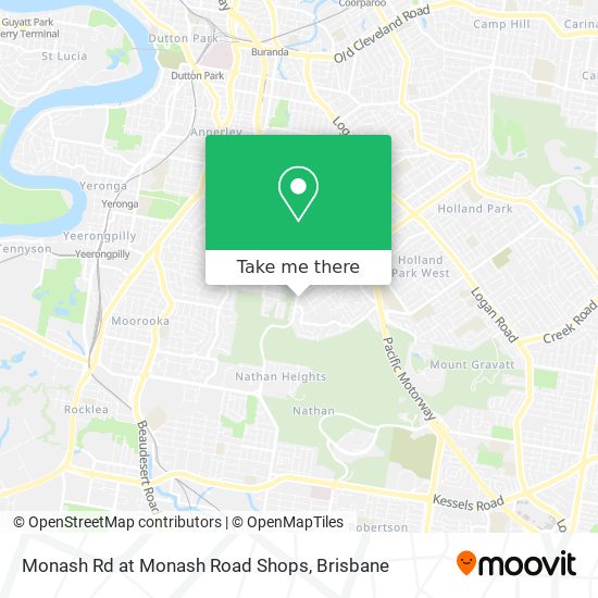Monash Rd at Monash Road Shops map
