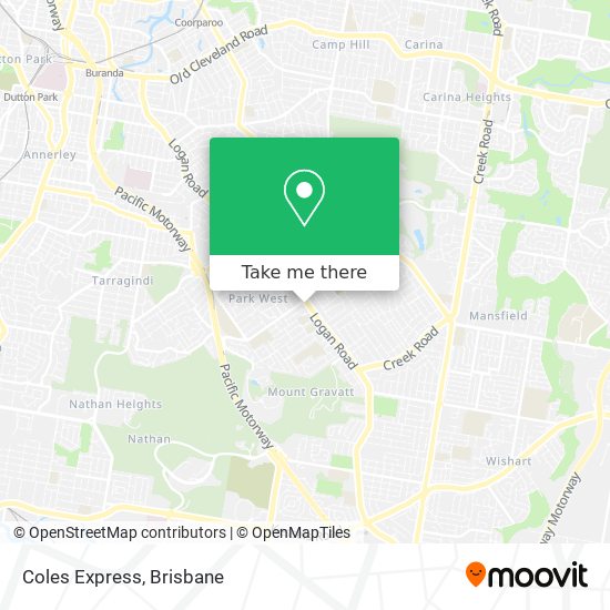 Coles Express map