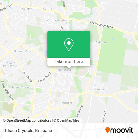 Ithaca Crystals map
