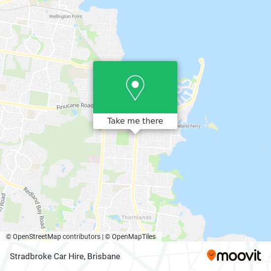 Mapa Stradbroke Car Hire